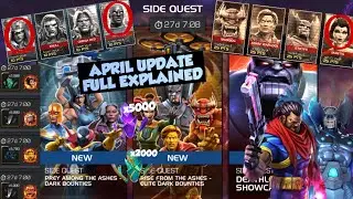 MCOC APRIL UPDATE SIDE QUEST (WEEK-1) & DEATHLESS SHOWCASE FULLY EXPLAINED #marvel #mcoc