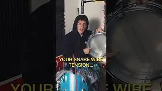 How snare wire tension affects snare sound&hellip; #drums #drummer #drumming #snaredrum #musicproducer