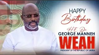 President George Weah #liberia president celebrate his 56 birthday today what a beautiful surprise