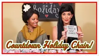 Crafting with Disney Princesses - Countdown Holiday Chain!