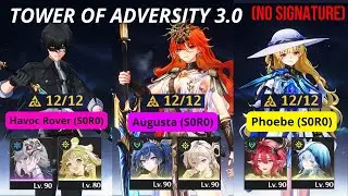 (NO SIGNATURE) Tower Of Adversity 3.0 Havoc Rover | Augusta | Phoebe Vs All Bosses | Wuthering Waves