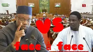Face &agrave; face entre  Ousmane sonko et pape Djibril Fall 😂😂😂 li Nekhena 