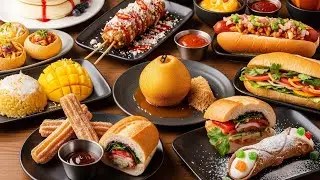 Salted Caramel Poached Pear, Milk Roll & More Street Food Video Compilation #foodie #food #yummy