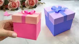How to Make a Paper Gift Box - Easy DIY Gift Box Tutorial