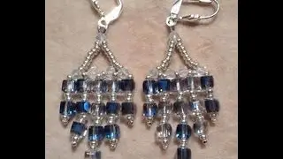 Crystal Cube Earrings Tutorial
