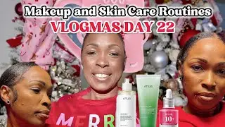 Vlogmas, день 22 &mdash; Делюсь своим гламурным макияжем и вечерним уходом за кожей.