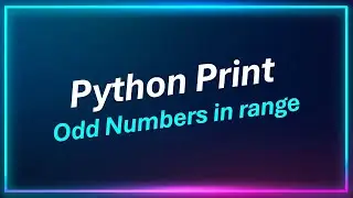 write a python program to print the odd numbers in a range given by the user