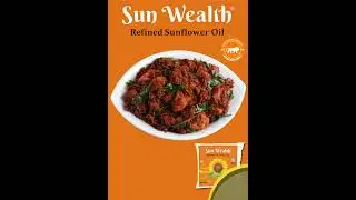 SUN WEALTH OILSUNFLOWER OIL #trending #cooking #food #sunfloweroil #kitchen #youtubeshorts #chicken