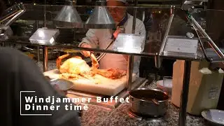Quantum of the Seas - Windjammer Buffet Dinner time