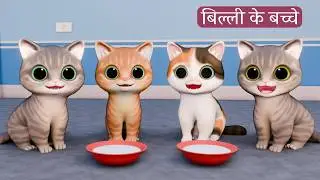 Billi ke Bache | Cat Cartoon | Cat Meowing | Cat | Kittens | Billi | Meow Meow | Cat Videos | Cats