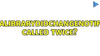 MPMediaLibraryDidChangeNotification called twice? (5 Solutions!!)