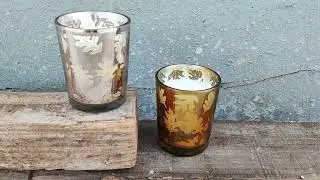 Allite mercury glass jar scented candles