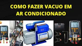 Fazendo VACUO AR CONDICIONADO Split ( Utilizando Manifold Digital Testo )