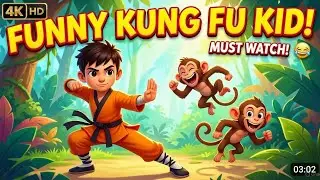 🐒 Monkey vs Lion: Sabse Funny Wake Up Call! 😂 | Cute Animal Animations #funny video 