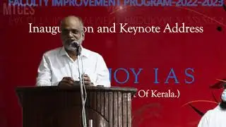 Inauguration-FIP of St.Thomas Institutions by Dr V P Joy, IAS, Chief Secretary, Govt of Kerala