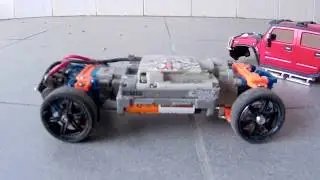 X-Mod Red Hummer Miniz 2.4ghz ASF board trying to drift