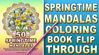 50 SPRINGTIME MANDALAS - Kameliya Angelkova Spring Coloring Book , Easter Coloring Book