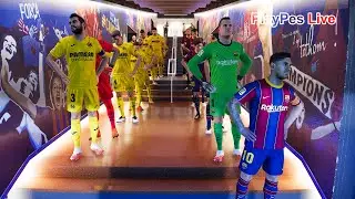 PES 2021 - Barcelona vs Villarreal - Full Match & Goals - Gameplay PC