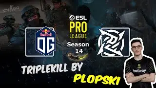 ТриплКилл от Plopski на Мираже, OG vs NIP, ESL Pro League Season 14