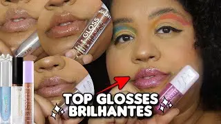 🔝 TOP GLOSSES BRILHOSOS PARA PELE NEGRA | Ruby Rose, Bruna Tavares, Bauny e Mais!