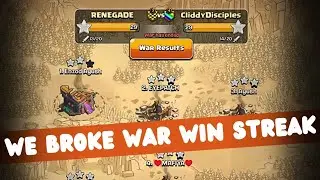 We Broke Enemy War Win Streak - Clash Of Clans
