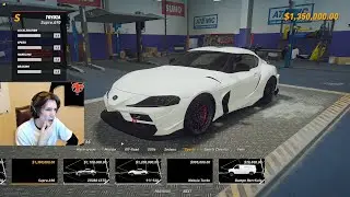 xQc Visits the Tuner Shop and checks out the Car Catalogue | GTA RP NoPixel 3.0