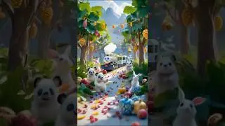 Animals drive the train #cute #cat #shortvideos #viralvideos #billionaire