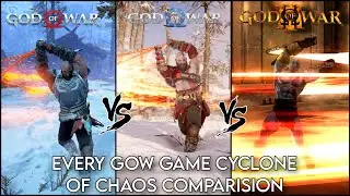EVERY GOD OF WAR GAME CYCLONE OF CHAOS COMPARISON | GOW 3 | GOW 2018 | GOW RAGNAROK