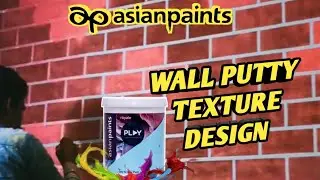 How To apply  wall putty texture design // wall putty texture design //new wall putty texture 🤩👍