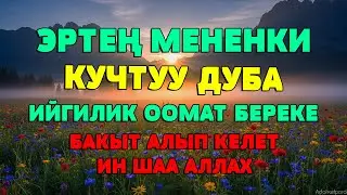 БУЛ ДУБА ТАГДЫРЫҢЫЗДЫ ЖАКШЫ ЖАККА ӨЗГӨРТӨТ | ТЫНЧТЫК ЖАНА БЕРЕКЕ | ИНШААЛЛАХ