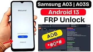 Samsung A03 | A03s FRP Bypass 2026 | Frp Unlock Free Tool (No ADB Enable) Google Account Bypass