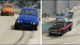 BeamNG Drive Quarry AI race challenges