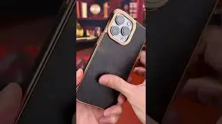 Premium Black Leather iPhone Case - Elegant & Durable Protection #gtocase  #iPhoneCase #LeatherCase