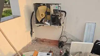 Live Ac Compressor Fittings Nd Gas Filling #DEEPROPARTON #live #aircondition