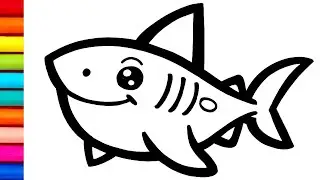 Shark, Fish, Animals Drawing | Draw Shark Drawing 🦈