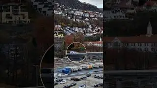 A Cement Truck Through #Bergen #Norway #shorts
