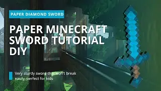 Paper Minecraft Diamond Sword TUTORIAL