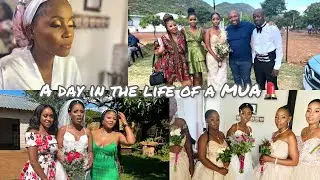 A day in the life of a MAKEUP ARTIST | wedding vlog | sa YouTuber 🇿🇦