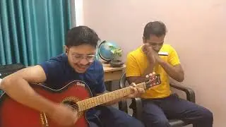 Anokha pyar hai tera on Harmonica and guitar combination.. #harmonica #instrumental