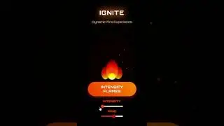 Dynamic Fire UI Animation | Realistic Flame Effect in HTML CSS JavaScript #htmlcss