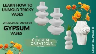 Learn how to Unmold tricky vases| unmolding hacks for Gypsum vases