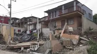 Ciudadanos deciden derrumbar partes de sus viviendas en la Sánchez Taboada