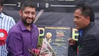 Madhab raj kharel While honoring the Box Office Music Video