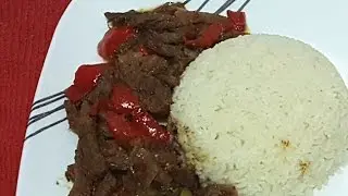 BISTEC AL PIMIENTON - CARNE DE RES GUISADA