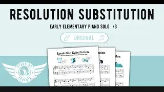 Resolution Substitution - New Year's Beginner Piano Solo Sheet Music Demo (Original by Phoenix)
