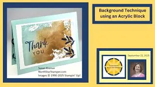 Creating a Background using an Acrylic Block