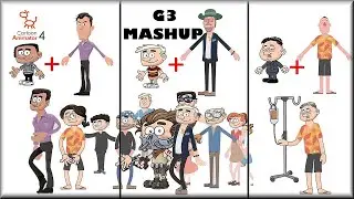 Unity 3D Hospital Scene & CTA4 Character Mashup - G3 Little Mates Characters & Standard G3 Bodies