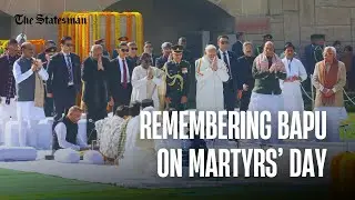 PM Modi, President Murmu Pay Floral Tributes to Mahatma Gandhi at Raj Ghat on Death Anniversary