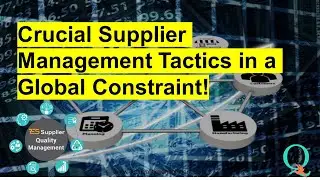 Crucial supplier Management tactics in a global constraint