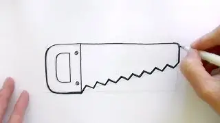 How to Draw a Cartoon Saw